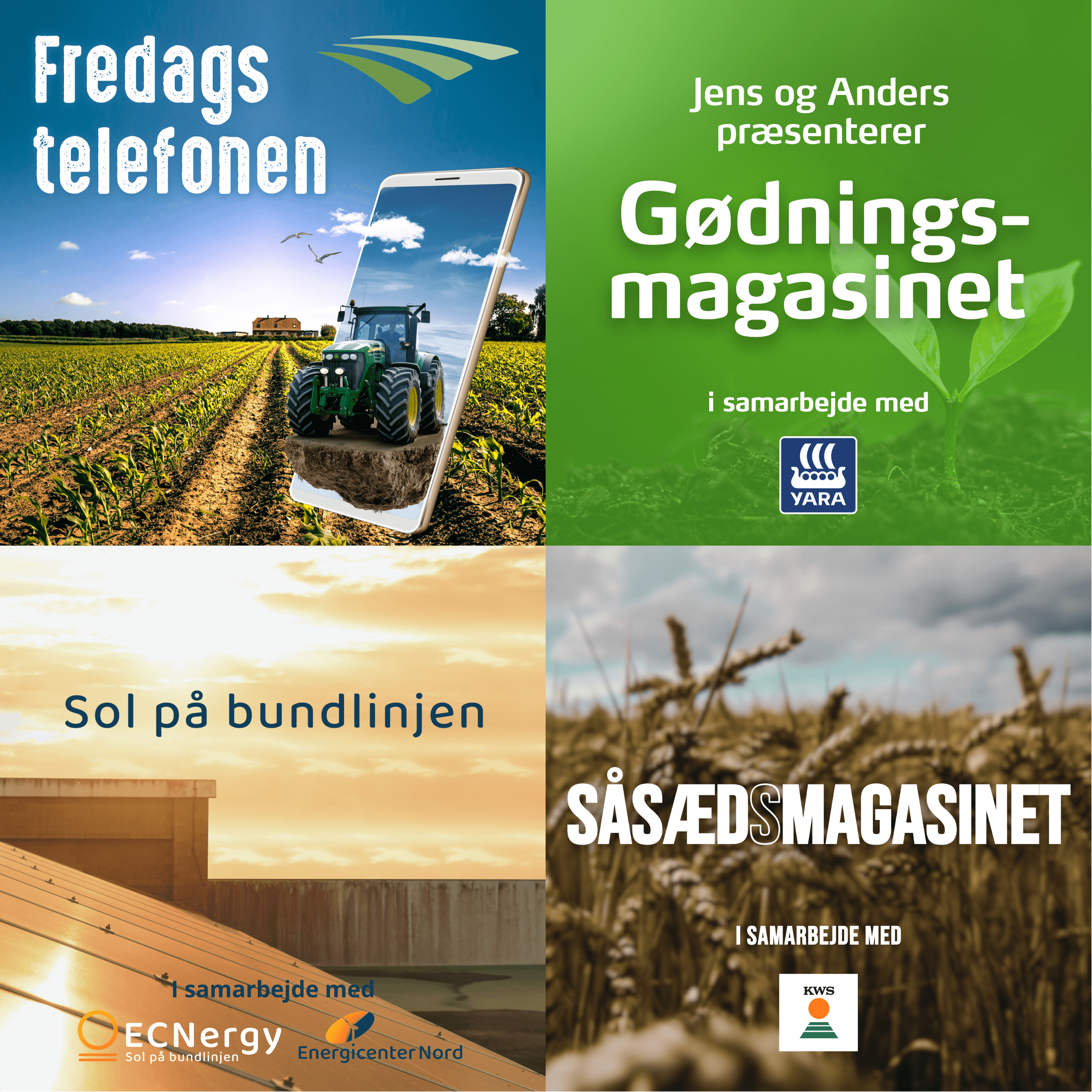 Fire af vores podcast produktioner, der er lavet for andre virksomheder